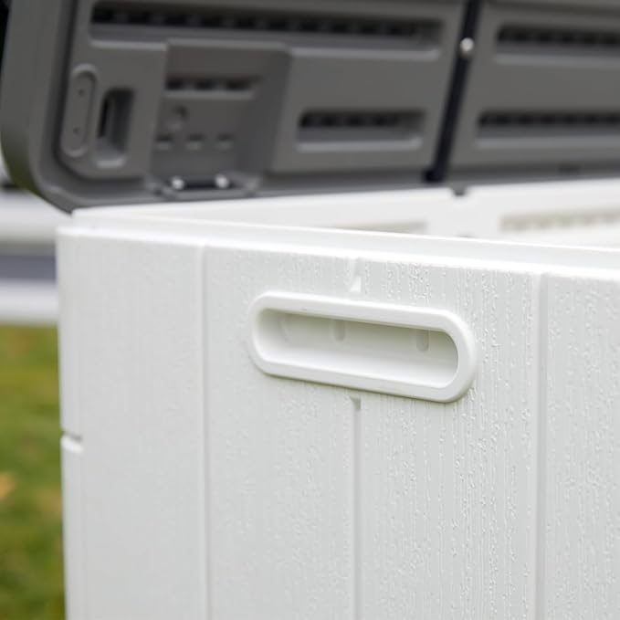 100 Gallon Plus Resin Deck Box, Waterproof Outdoor Storage Box - Image 5