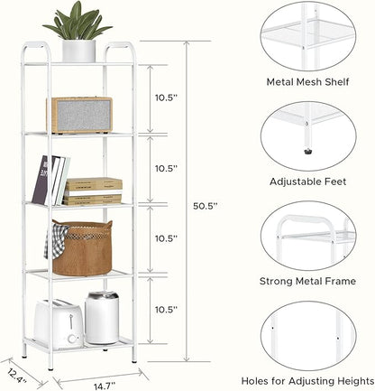 MAX Houser Storage Rack with Shelf, Industrial Style Extendable Plant Stand - Image 3