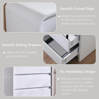 25" Tall Modern Nightstand - Image 5
