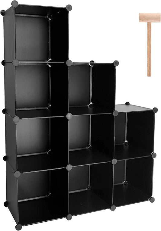 TUMUCUTE Cube Storage Organizer, 9-Cube DIY Plastic Closet Cabinet Modular by Worththetrustofeverycusto