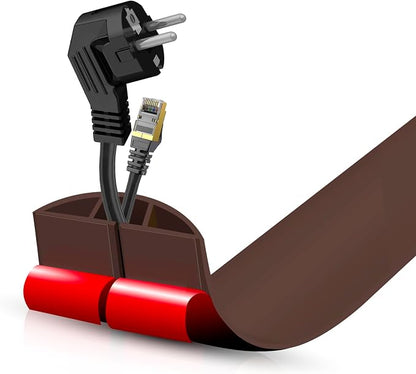 Floor Cord Cover Self Adhesive Cord Hider, 3.3FT Cable Management, Extension by DBHXXMB-HH