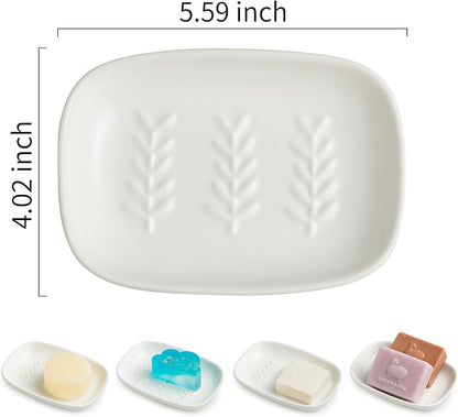Soap Dish Soap Holder Shower, Ceramic Soap Dishes - Image 2