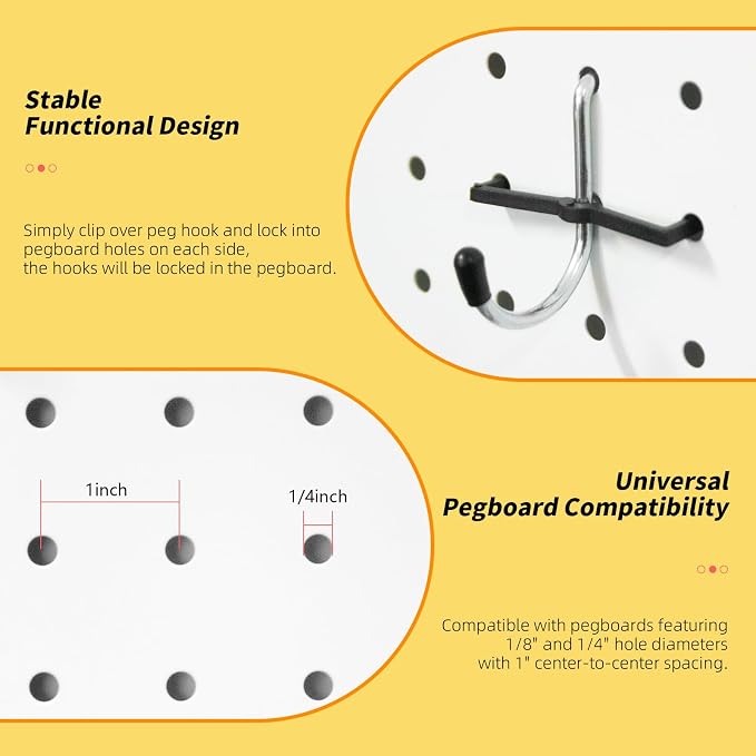 283PCS Metal Pegboard Hooks Organizer Kit - Image 5
