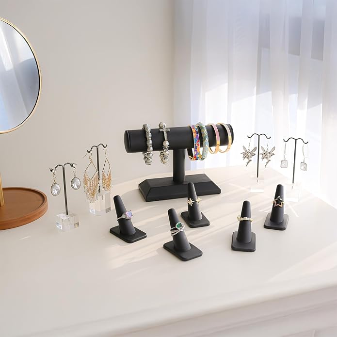 MOOCA Jewelry Display Set, Necklace Display Bust, Earring Organizer, Ring - Image 7