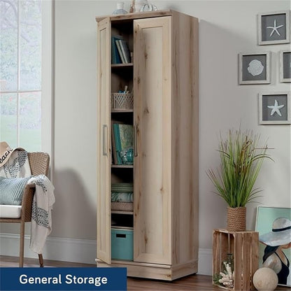Sauder HomePlus Two Door Storage Cabinet/Pantry Cabinet, Pacific Maple Finish | - Image 2