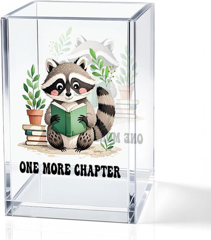 One More Chapter Acrylic Pencil Holder Cup, Book Lover Gifts by QYUVK