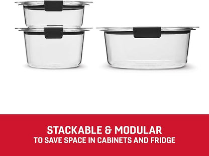 Rubbermaid Brilliance® Round Leak Proof Food Storage Containers, 6 Piece Set - Image 4