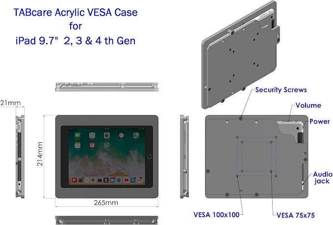 TABcare Anti-Theft Acrylic VESA Enclosure - Image 3
