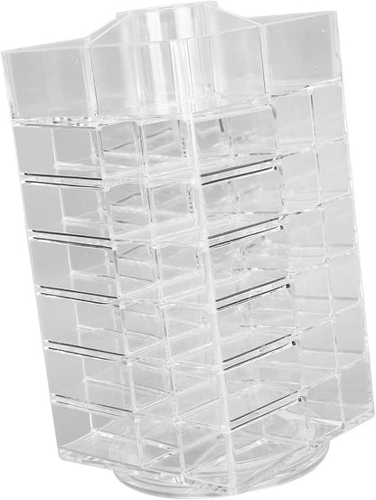 Cosmetic Lipstick Tower 360 Degree Rotating Display 53 Slots Large Capacity Lip - Image 3