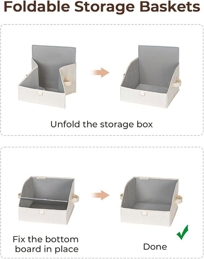 StorageWorks Closet Storage Bins, Trapezoid Organizer Box - Image 6