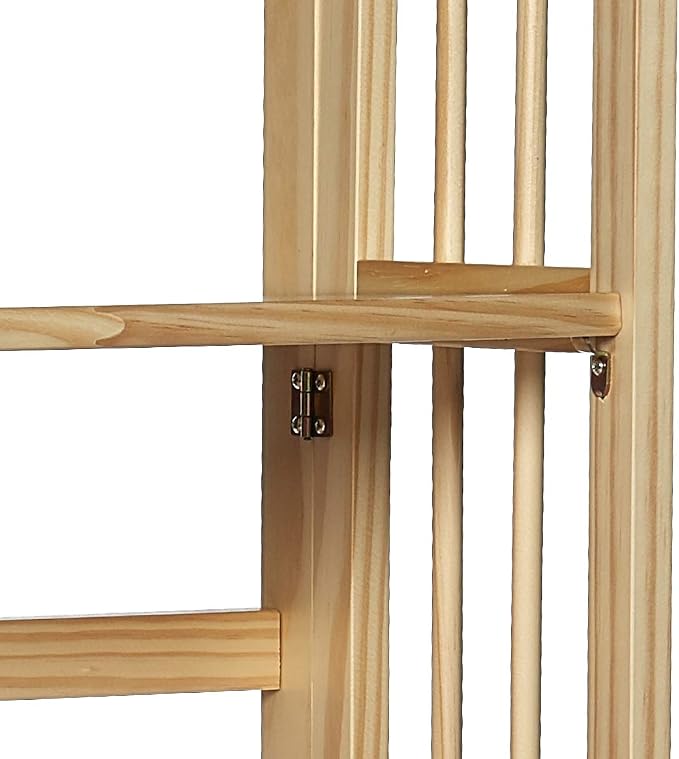 Casual Home 3-Shelf Folding Stackable Bookcase-Natural - Image 9