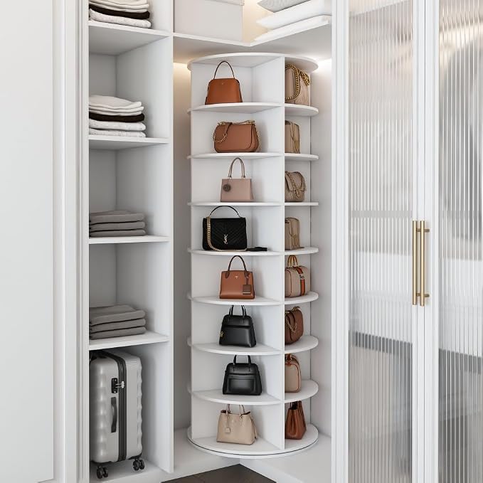 Shoe Organizer 8-Tier Spinning Shoe Rack - Image 3