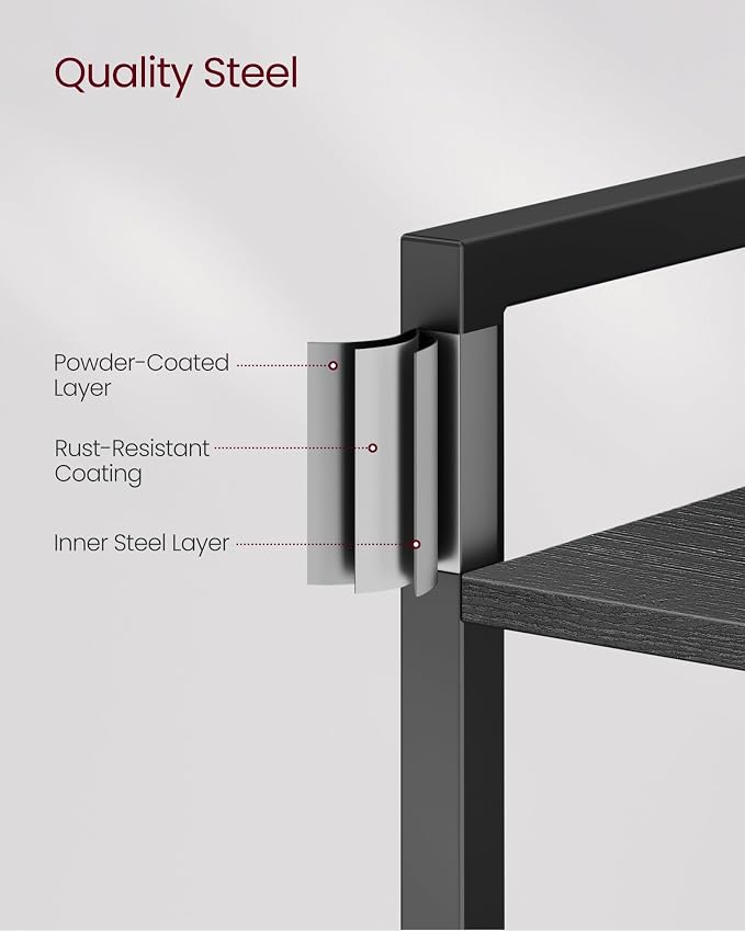 VASAGLE 6-Tier Bookshelf, Bookcase - Image 7