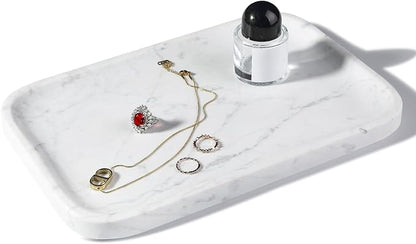 Statuario Marble Vanity Tray by Karibiber