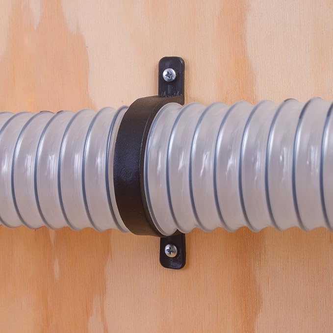 Fulton 4 inch Plastic Dust Collection Hose Wall Hanger - Image 2