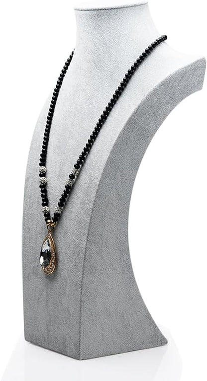 Oirlv Velvet 3-Dimensional Jewelry Stand Necklace Pendant Chain Jewelry Bust by Oirlv