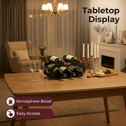 PEKER Wine Rack – Small Countertop Wine Rack & Wine Bottle Holder - Image 5