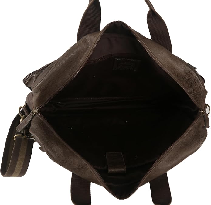 KomalC 16 Inch Leather briefcases Laptop Messenger Bags - Image 6