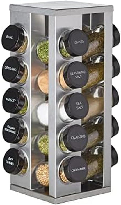 Kamenstein 20 Jar Heritage Revolving Countertop Spice Rack Organizer by Kamenstein