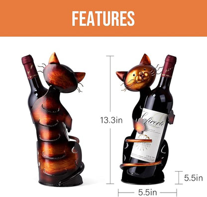 Cat Decor Wine Holder Wine Rack Wine Bottle Holder Wine Cat, Gift - Image 2