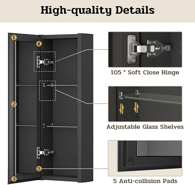 Spliceable Modular Bathroom Medicine Cabinet - Image 6
