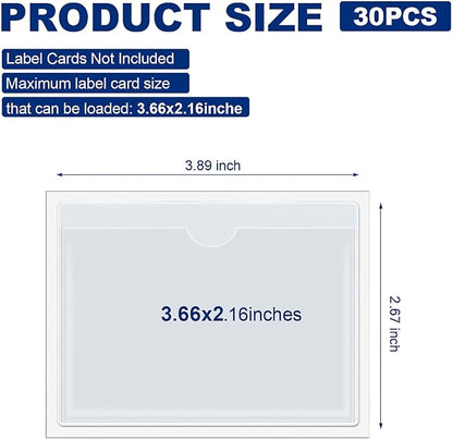 Chinco 30 Pcs Self Adhesive Pockets, Bin Labels - Image 2