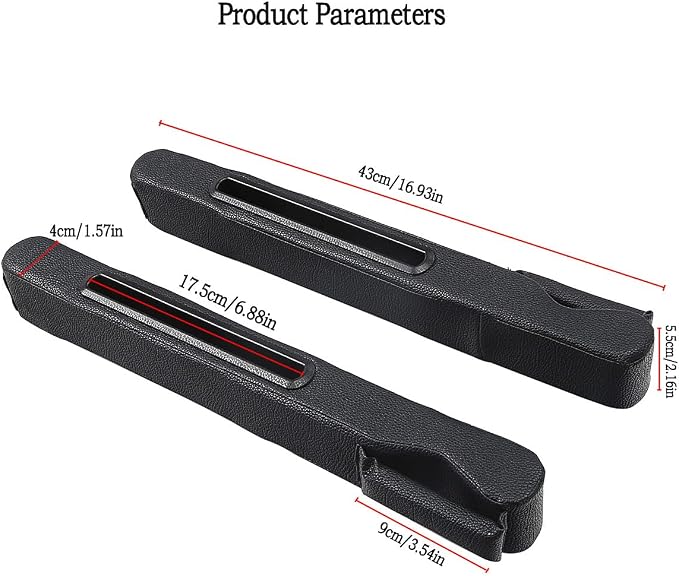 DEEYOTA 2 Pack Car Seat Gap Filler Organizer - Image 2