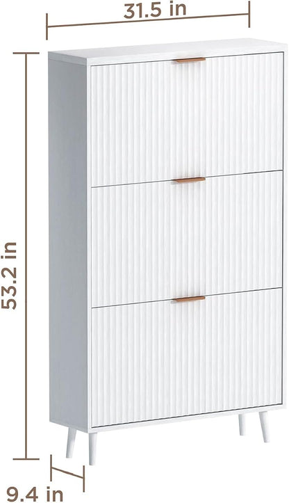 Shoe Cabinet Storage, Modern Freestanding Organizer - Image 2