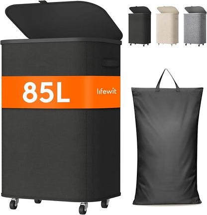 Lifewit 85L Plastic Laundry Basket by Lifewit