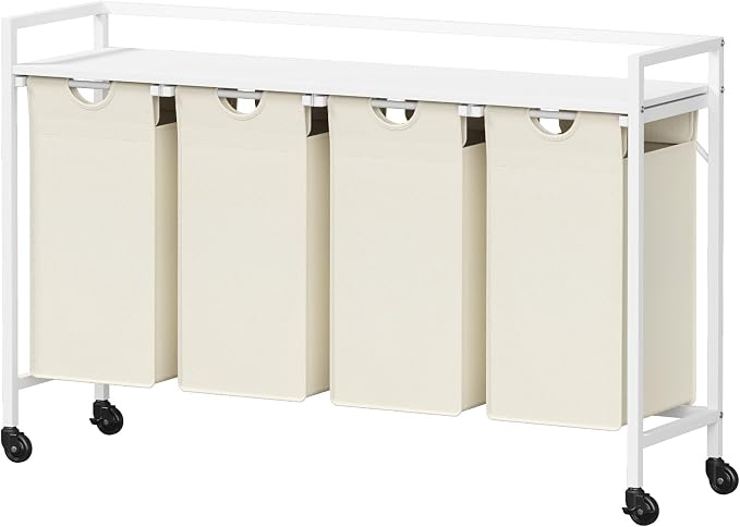 Lifewit Laundry Hamper 4 Section, 168L Pull out Laundry Clothes Basket Organizer by Lifewit