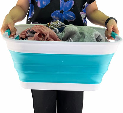 SAMMART 27L Collapsible Plastic Laundry Basket - Image 7