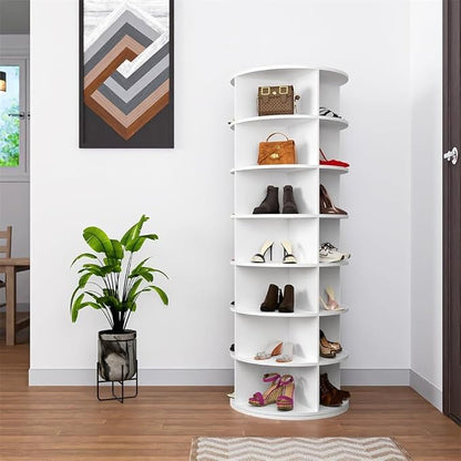 Shoe Organizer 7-Tier Spinning Shoe Rack by Unknown