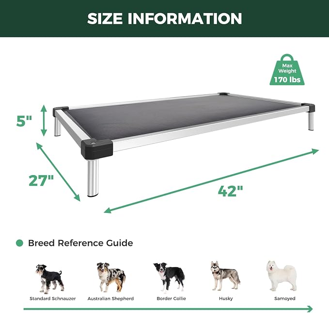 FXW TitanNest Chew-Proof Elevated Dog Bed, Raised Cot - Image 6