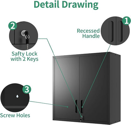 10-Piece Heavy Duty Steel Garage Cabinet System | All-in-One Modular Garage - Image 5