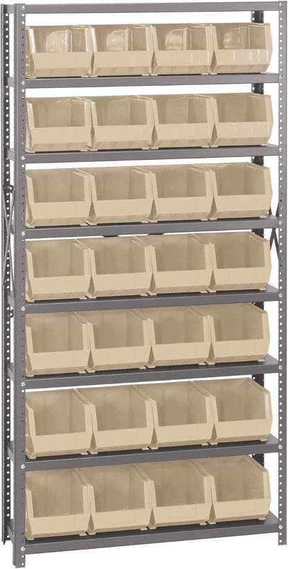 Quantum Storage Systems QSBU-239IV Giant Open Hopper Steel Shelving System by QuantumStorageSystems