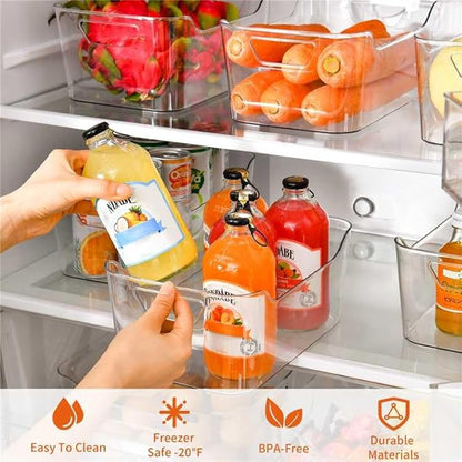 Attelite 12 Pack Clear Plastic Storage Bins, Pantry Organizer Containers - Image 3