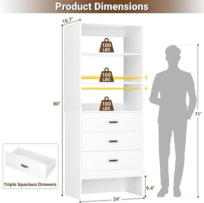 Armocity Freestanding 2FT Closet System - Image 3