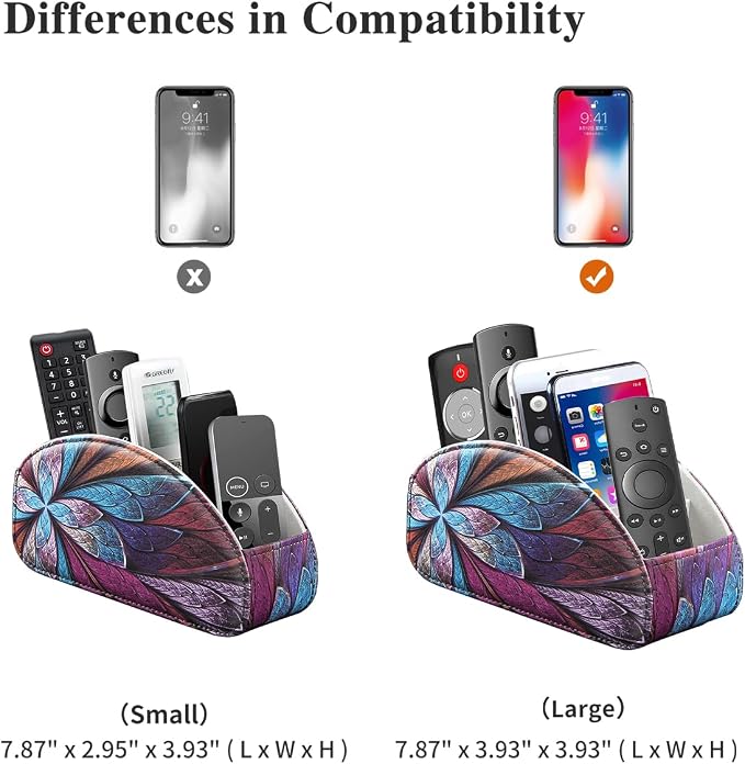 YAPISHI Remote Control Holder, 5 Compartments TV Remote Holder Caddy - Image 4