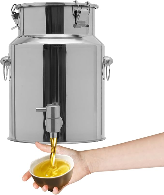 Beverage Dispenser & Stainless Steel Milk Can, 10L/2.64Gal 304 Stainless Steel by Unknown