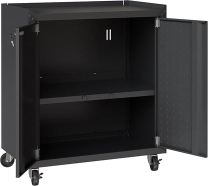 Manhattan Comfort Fortress Textured Metal 31.5" Garage Mobile Cabinet - Image 6