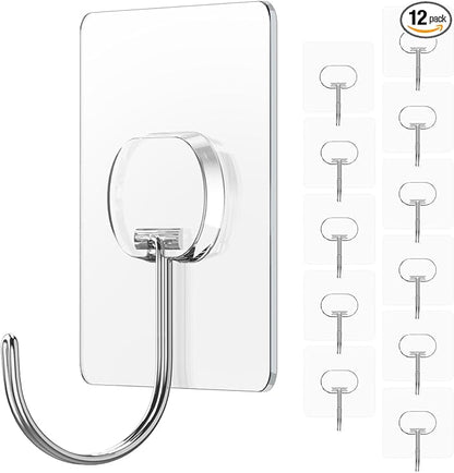 Large Adhesive Hooks for Hanging Heavy Duty Wall Hooks Self Adhesive Towel Coat by JINSHUNFA