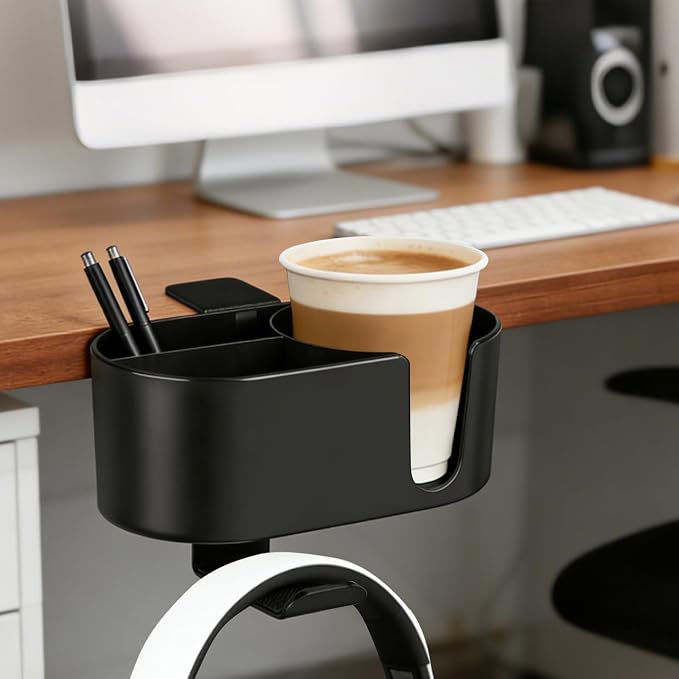 MYITYARD 4 in 1 Desk Cup Holder, Clamp On Drink Holder - Image 7