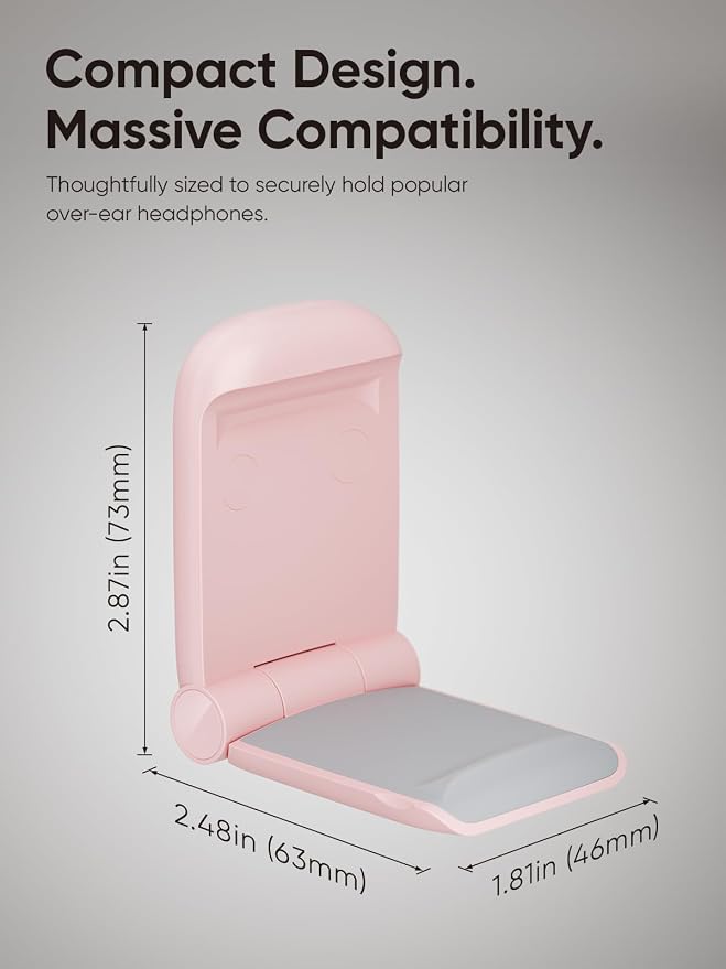 MAMUVIMO Headphone Stand, 2 Pack Headset Stand Foldable＆Sticky, Headphone - Image 7