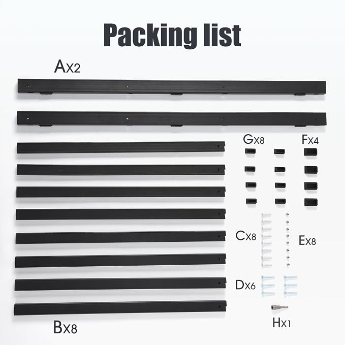 Kayak Wall Mount Rack for 4 Kayaks, Kayak Paddle Holder for Garage Storage - Image 6