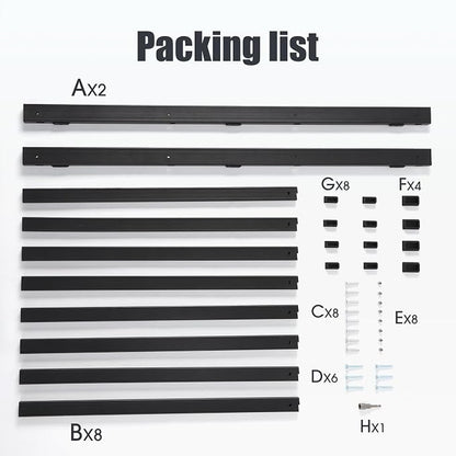 Kayak Wall Mount Rack for 4 Kayaks, Kayak Paddle Holder for Garage Storage - Image 6
