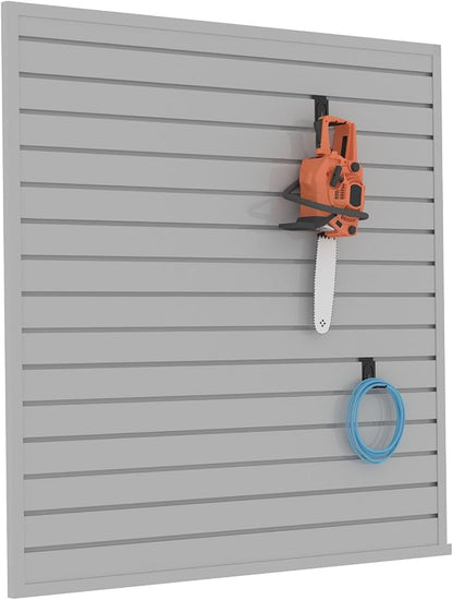 Slatwall Panel Garage Organizer PVC Slatwall Heavy Duty Wall Mounted Rack by BRITINE