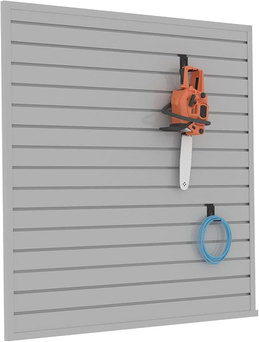 Slatwall Panel Garage Organizer PVC Slatwall Heavy Duty Wall Mounted Rack by BRITINE