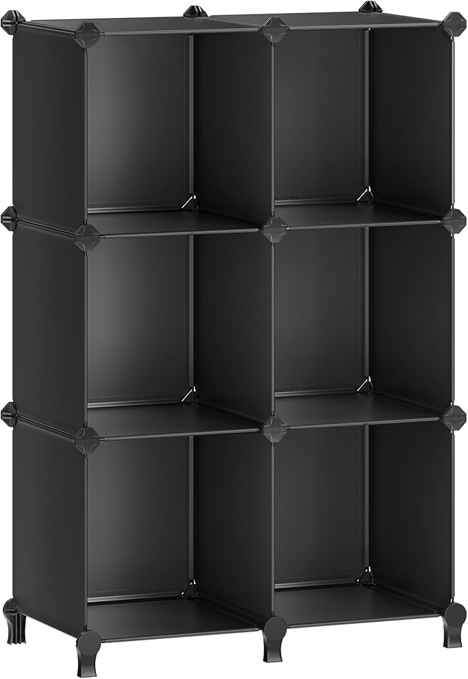 SONGMICS 6 Cube Storage Organizer, Modular Bookshelf, DIY Closet Organizers and by SONGMICSbySONGMICSHOME