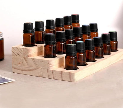 2 Pack Solid Wood Essential Oil Organizer 3-Tier Display Stand Holder Essential - Image 5