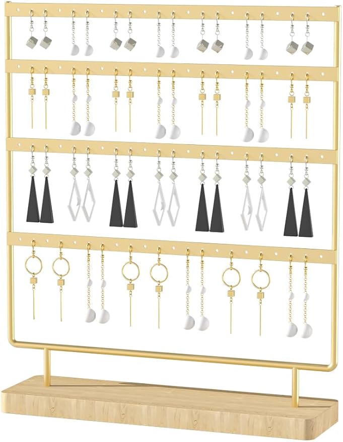 Earring Holder Organizer, Pierced Large Earrings Display Stand by Ausalivan